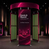 360 View 4 Panel Photo Booth Enclosure Exhibition Display
