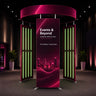360 View 4 Panel Photo Booth Enclosure Exhibition Display