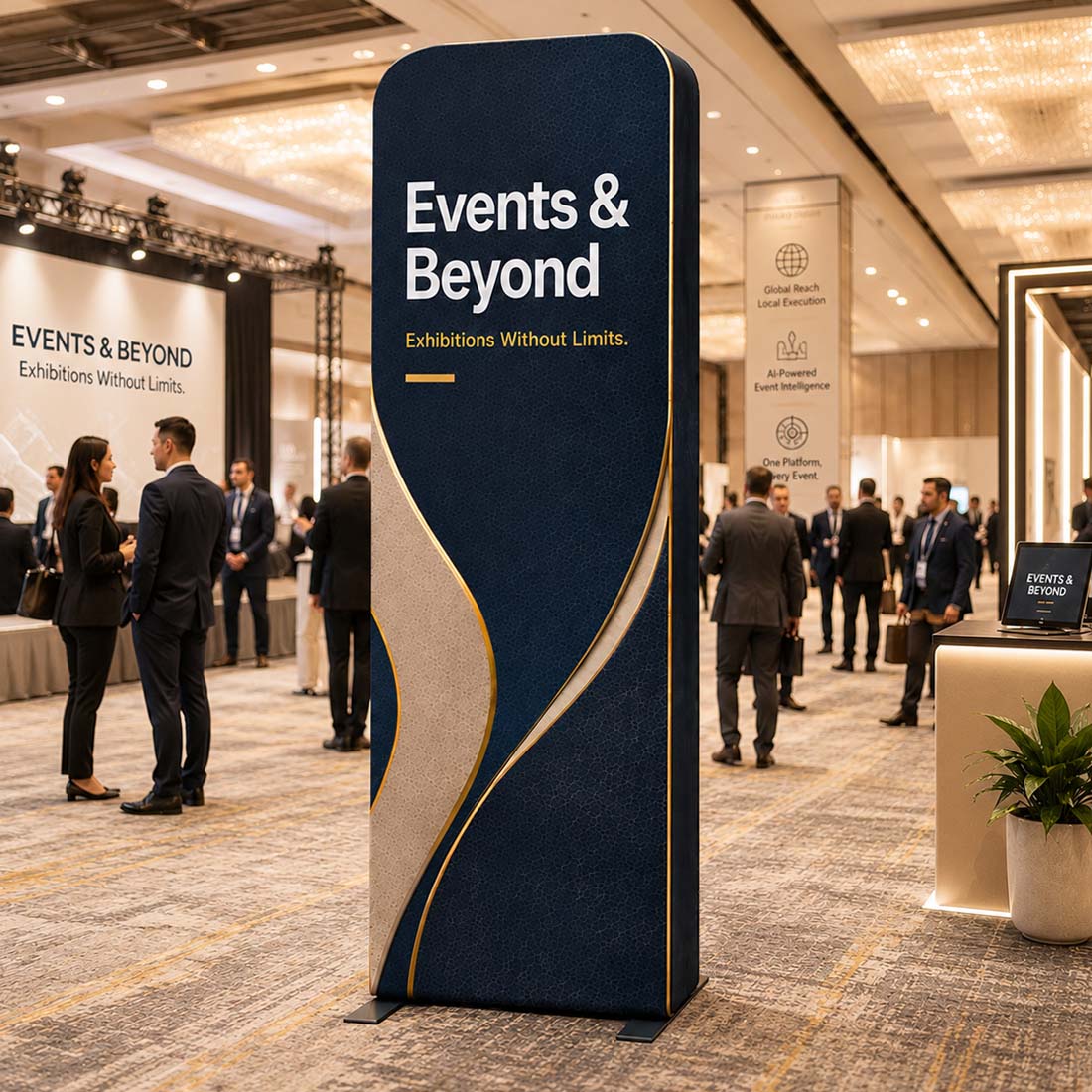 3D Vertical Column Display