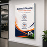 Non-Backlit Wall-Mounted SEG Fabric display - 20mm Depth