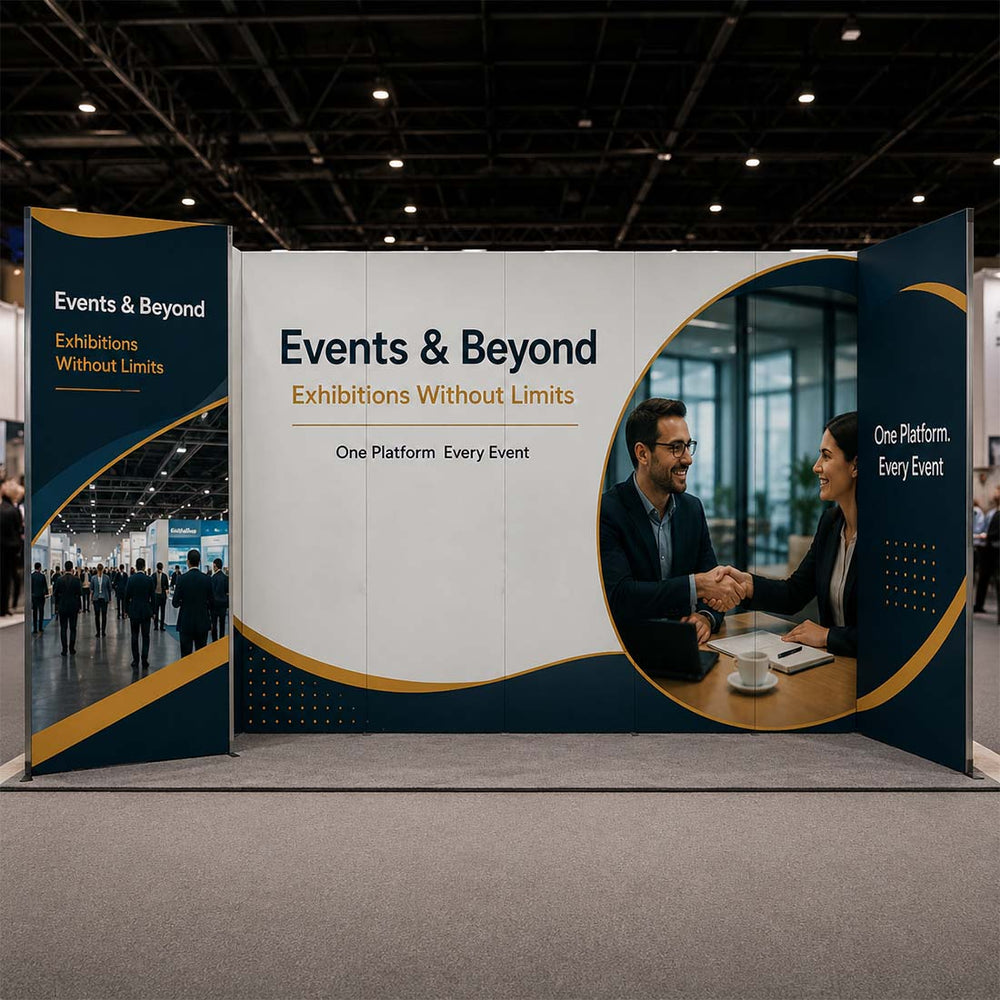 6m Folding SEG Booth Kit with L-Shape Return Walls