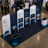 3x6m Magnetic Curved Wall Booth Kit with 2 Counters
