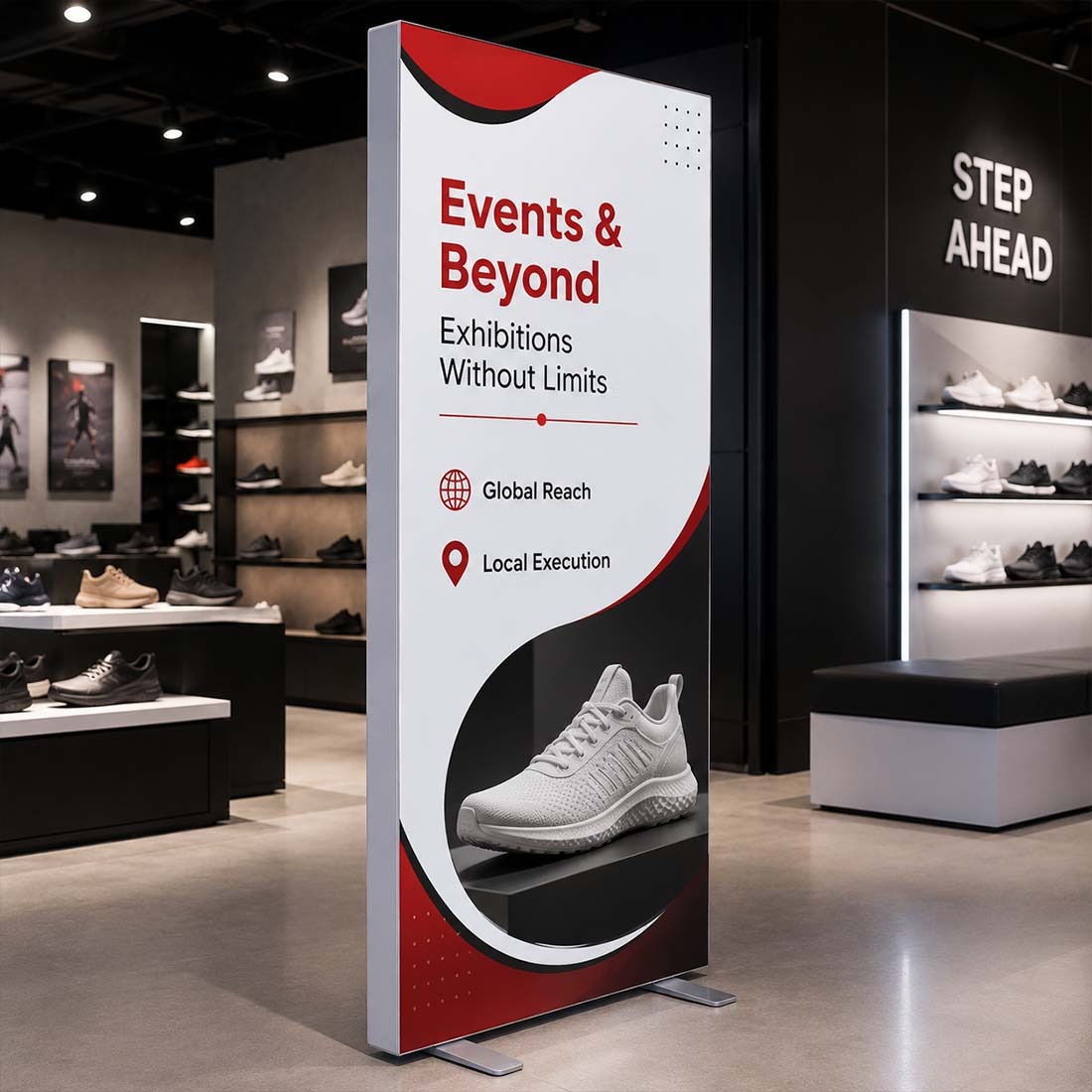 SEG Fabric Media Wall - 1m W x 2m H