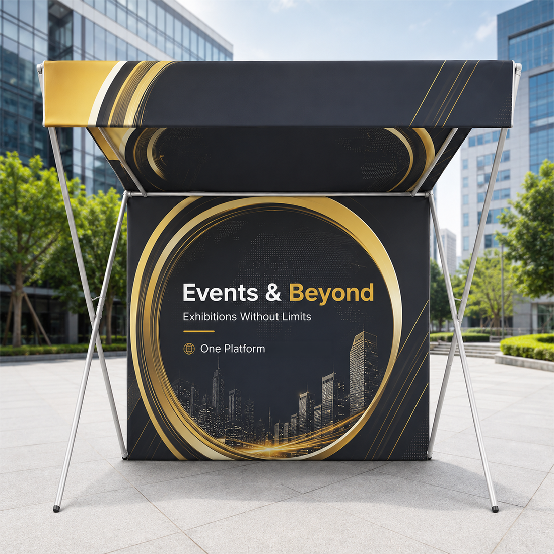 Collapsible Fabric Market Canopy Tent