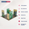 Magnetic Fabric Booth Display - Model 4 (6m x 6m)