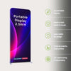 Portable 2.5m H High Fabric Exhibit Display
