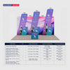 6x3m Booth Kit with 6m Backwall, Slanted Towers & Counter