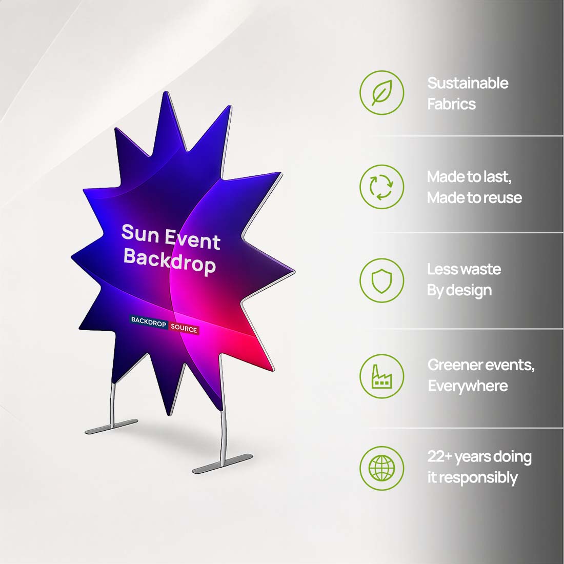 Sun Design Event Backdrop
