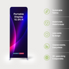 Portable 3.2m H High Fabric Exhibit Display