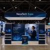 3x6m Booth Kit with 2 L-Shape TV Towers & Hanging Banner