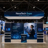 3x6m Booth Kit with 2 L-Shape TV Towers & Hanging Banner