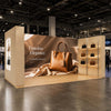 3x6m 3D Media Wall Booth Kit with 12 Display Shelves