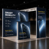 Backlit SEG Booth Kit with L-Arch Backwall & Lightbox Counter