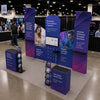 3x6m Booth Kit with Inclined Walls, 3D Shelf Stands & 2 Counters