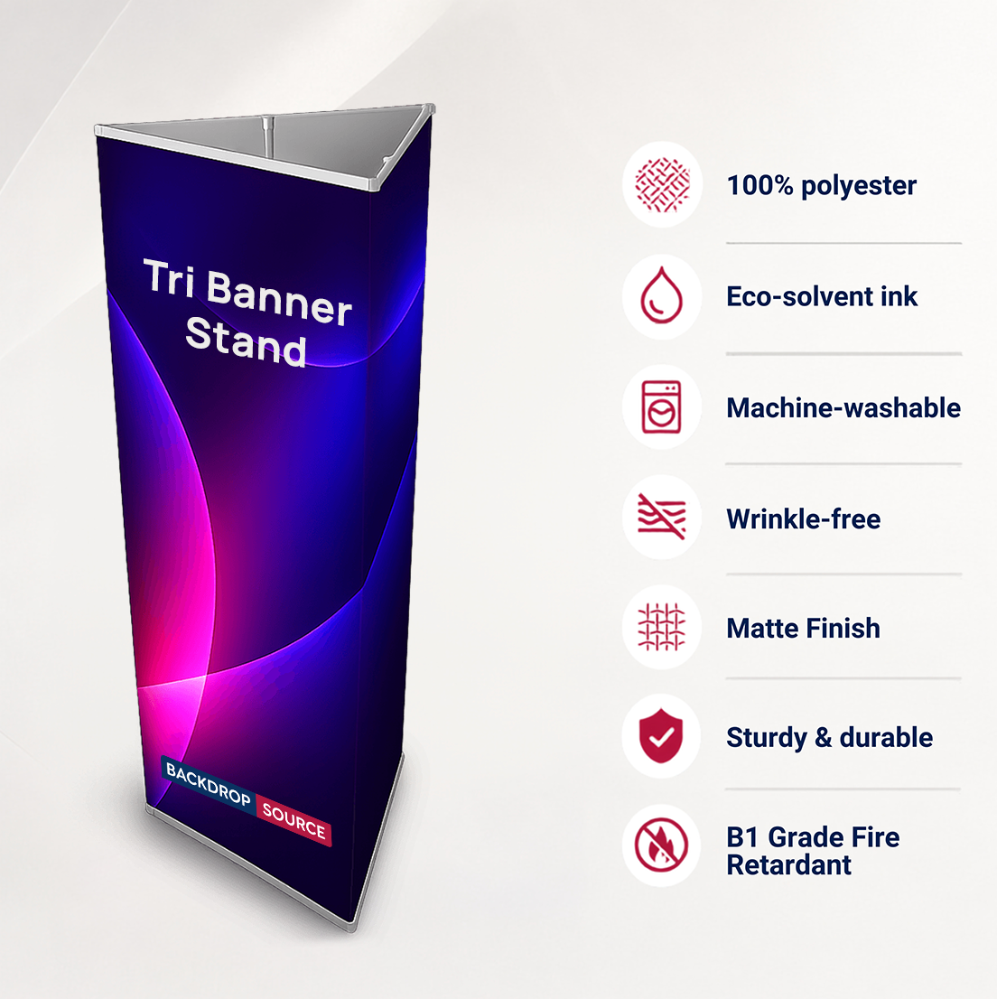 Modular Triangle Fabric Banner Display Stand