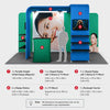 3x6m Magnetic Booth Kit with 2 L-Shape TV Shelf Towers & Counter