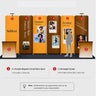 3x6m Magnetic Curved Wall Booth Kit with 2 Counters