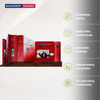 Magnetic Fabric Booth Display - Model 5 (4 x 4m)