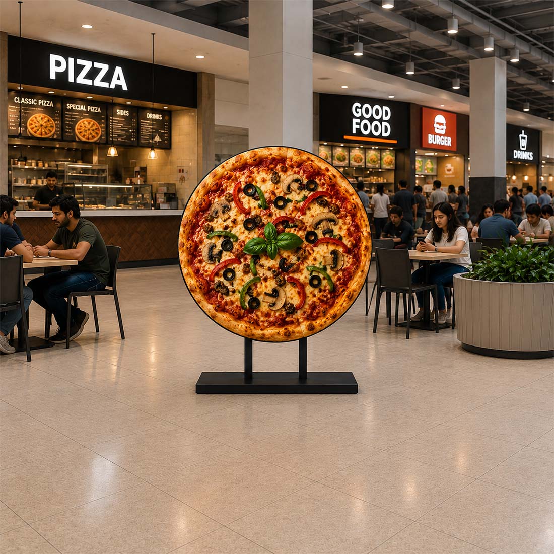 360° Branding Round Backdrop