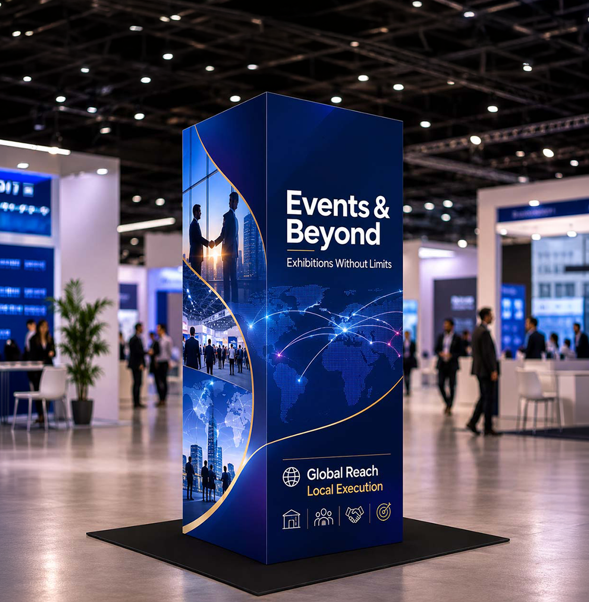 Modular EZ Cubic Fabric Tower Display