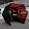 Hexagonal Vogue Booth Enclosure Display
