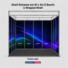 Shell scheme Exhibition Graphics for 5m Wide x 3m Depth Booth