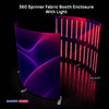 Custom Printed 360° Spinner Booth Enclosure Backdrop with LED Light