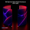 Custom Printed 360° Spinner Booth Enclosure Backdrop with LED Light