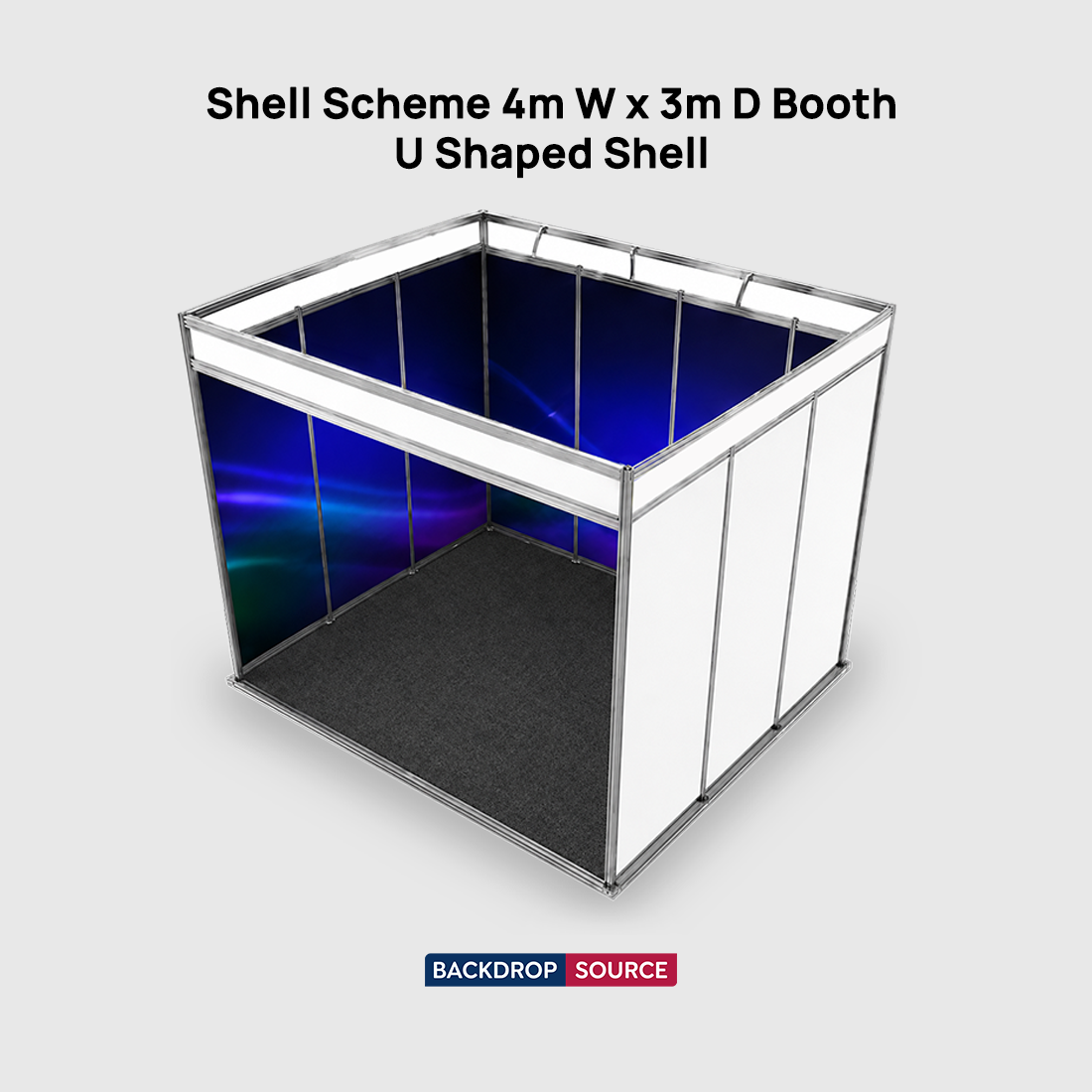 Shell scheme Exhibition Graphics for 5m Wide x 3m Depth Booth