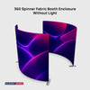 Custom Printed 360° Spinner Booth Enclosure Backdrop with LED Light
