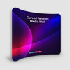 Curved Tension Fabric Portable Media Wall