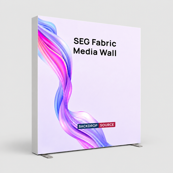 Non-Backlit SEG Fabric Media Wall - 2.5m W x 2.5m H