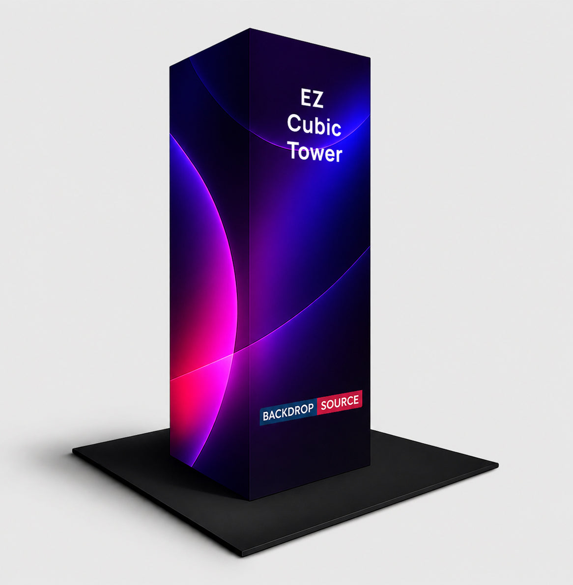 Modular EZ Cubic Fabric Tower Display