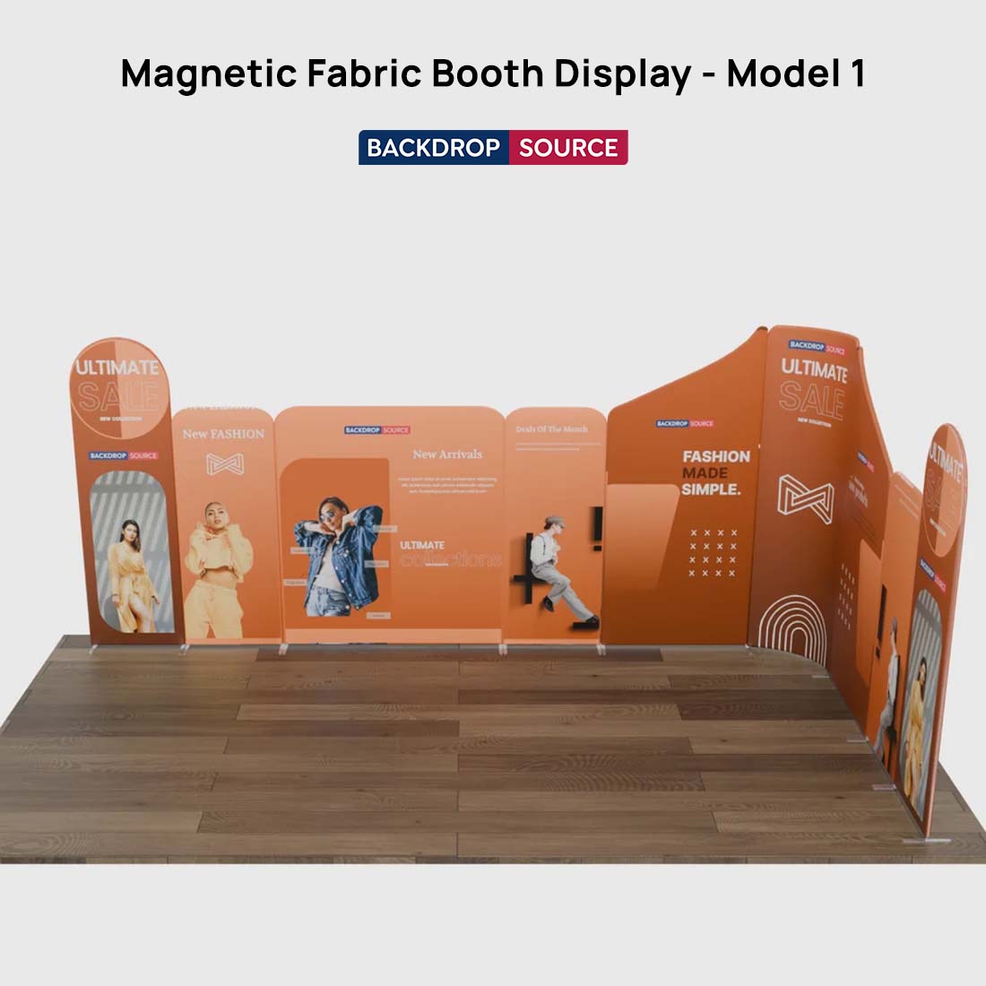 Magnetic Fabric Booth Display - Model 1 (6m x 6m)