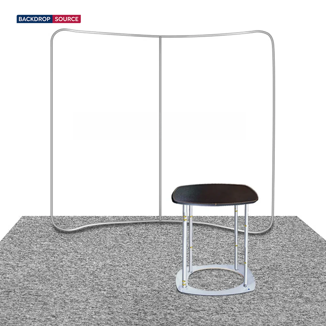 3m x 3m Curved Exhibit Pro 3-in-1 Display Kit with Illume Lights