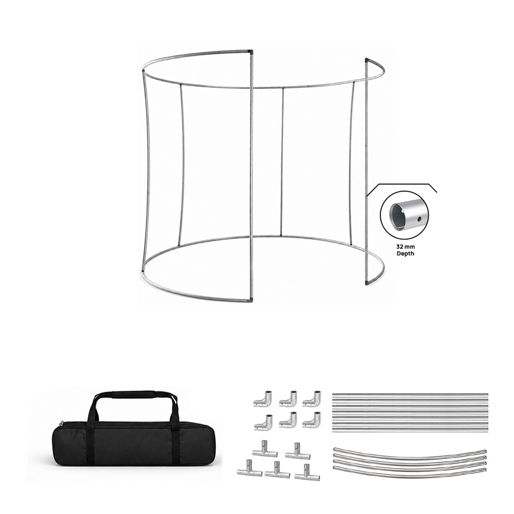 Oval Wide Doorway Enclosure Display
