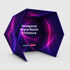 Hexagonal Vogue Booth Enclosure Display