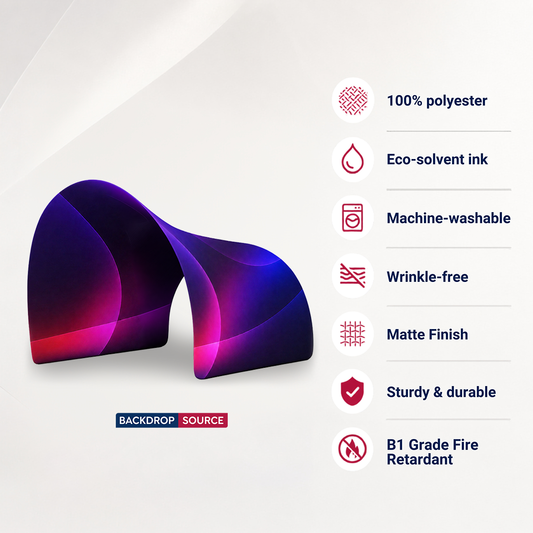 Tunnel Shaped Fabric Display
