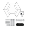 Hexagonal Vogue Booth Enclosure Display