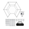 Hexagonal Vogue Booth Enclosure Display