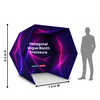 Hexagonal Vogue Booth Enclosure Display