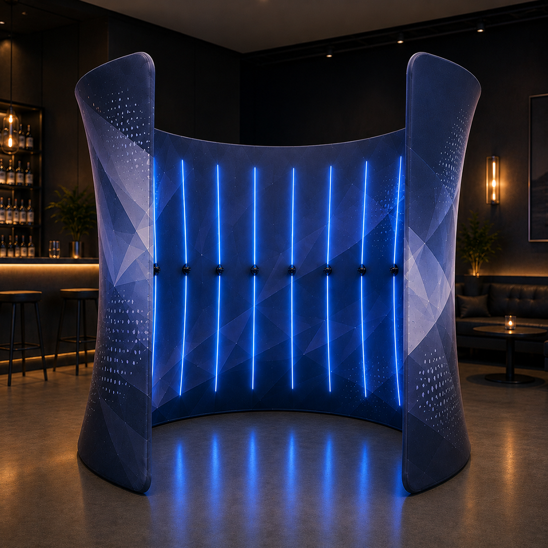 Oval Wide Doorway Enclosure Display