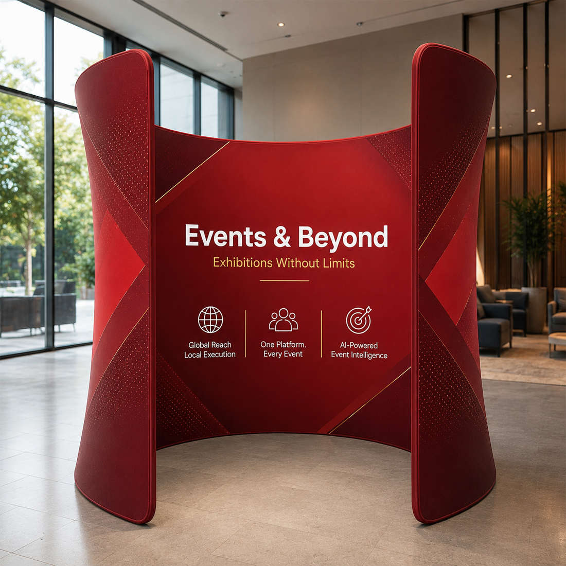 Oval Wide Doorway Enclosure Display