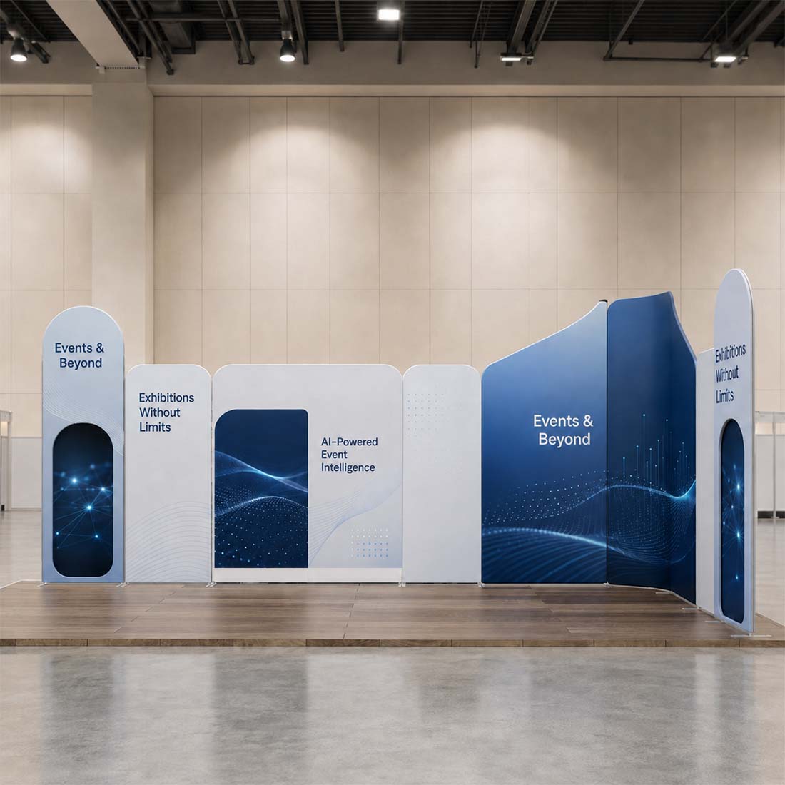 Magnetic Fabric Booth Display - Model 1 (6m x 6m)