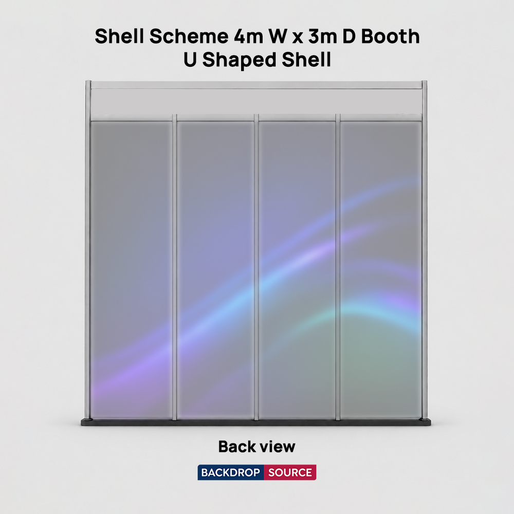 Shell scheme Exhibition Graphics for 5m Wide x 3m Depth Booth