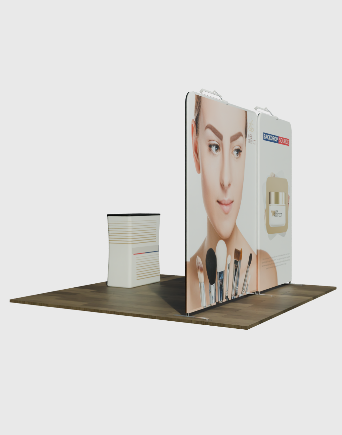 Portable Exhibit Display 3m x 3m - Model 1.