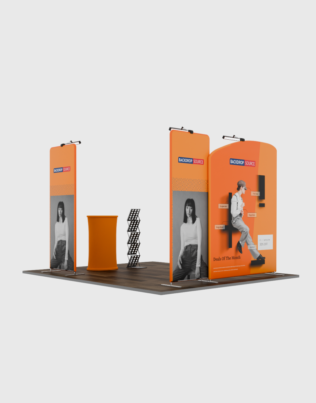 Premium TV Display and Exhibition Kit showcased in modern exhibition space, featuring advanced TV Display Exhibition Kit setup.