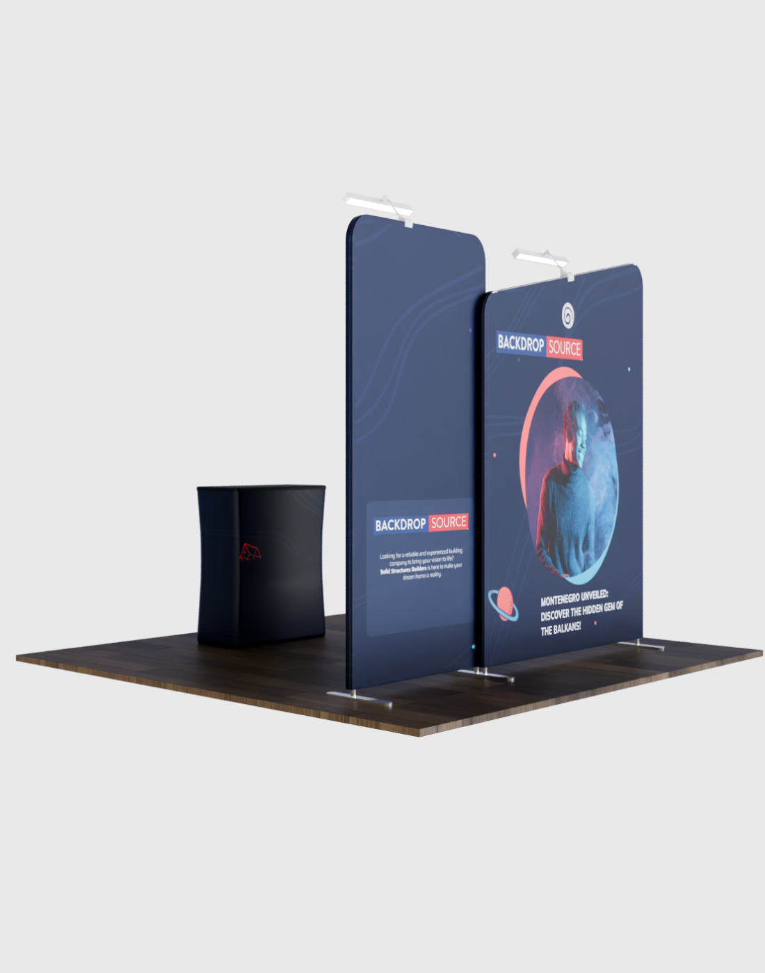 Portable Exhibit Display 3m - Model 7