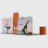 Portable Exhibit Display 6m x 3m - Model 12.
