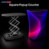 Backlit Fabric Square Pop Up Counter